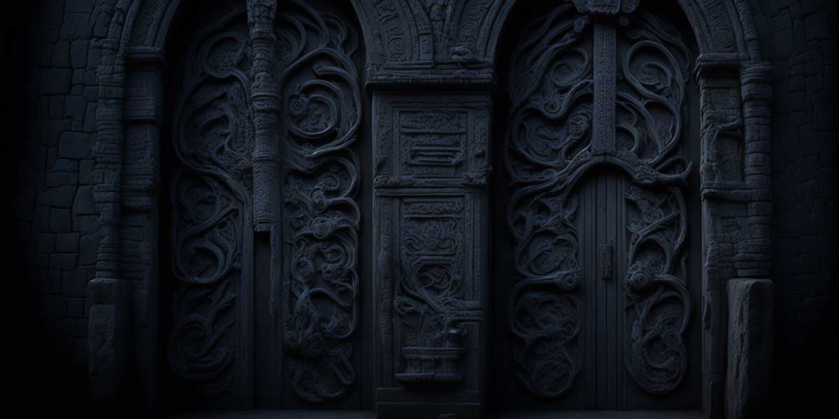 Ancient Temple's Doorway in a Dream