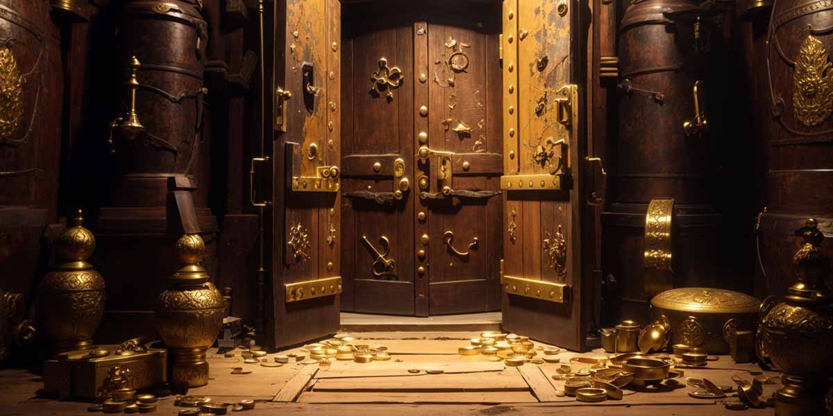 Closed Door to a Treasure Room