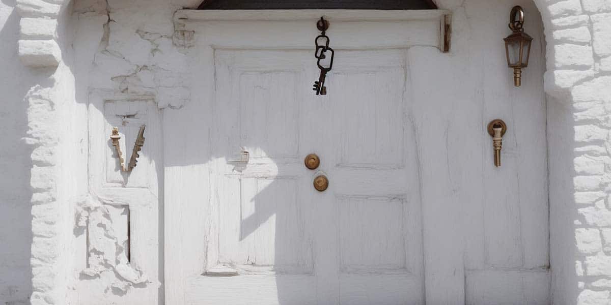 White Door with a Key