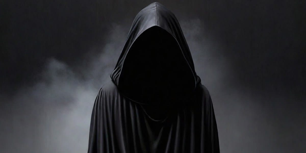 You are Chased by a Black Hooded Figure with No Face 