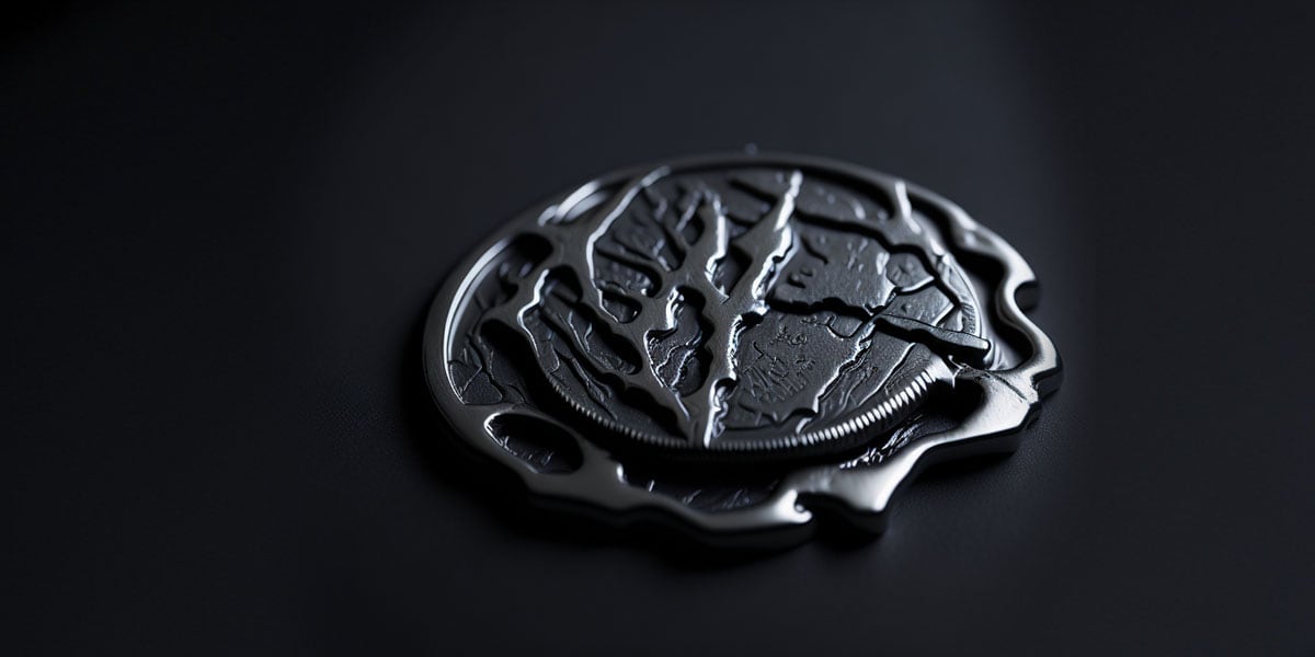 Melted Silver Coin