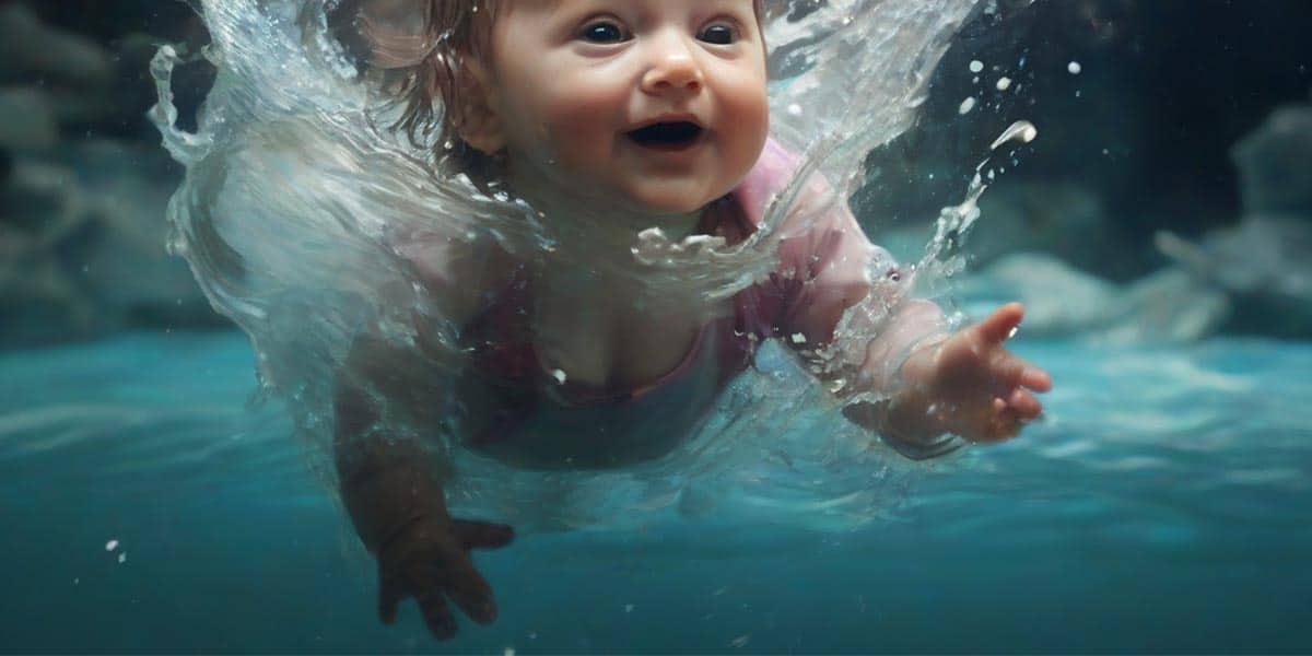 Baby Falling in Water