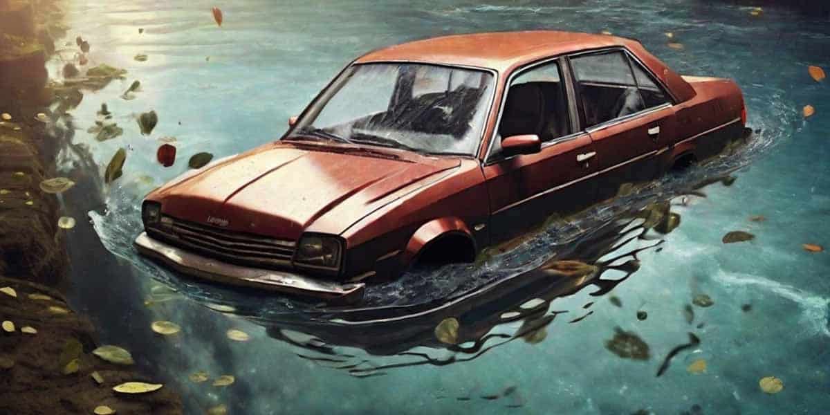 Dream about Car Sinking in Water