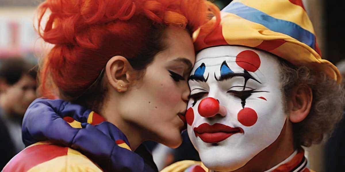Kissing a Clown