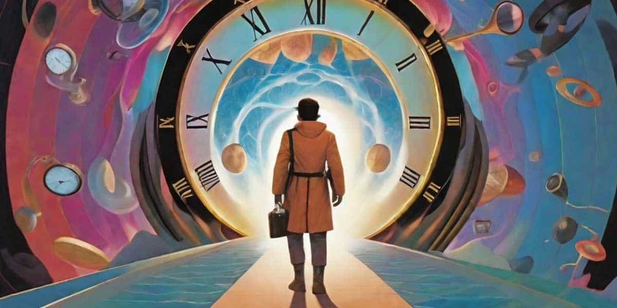 Person Changing into Someone Else Through Time Travel