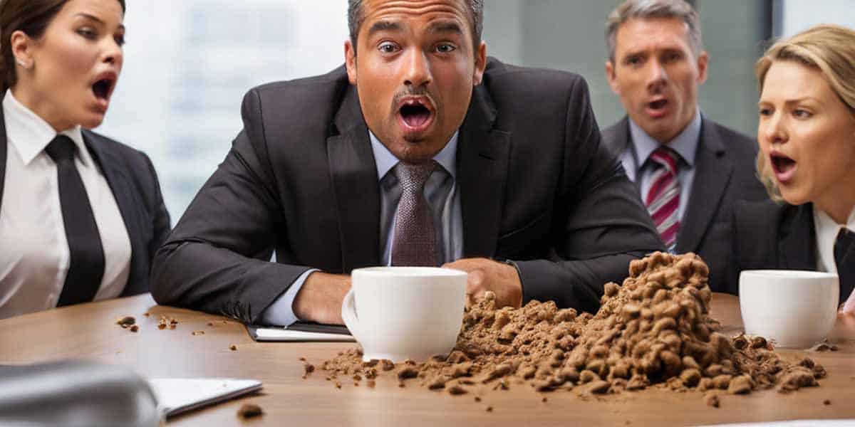 Dream of Poop Coming Out of Your Mouth During a Meeting