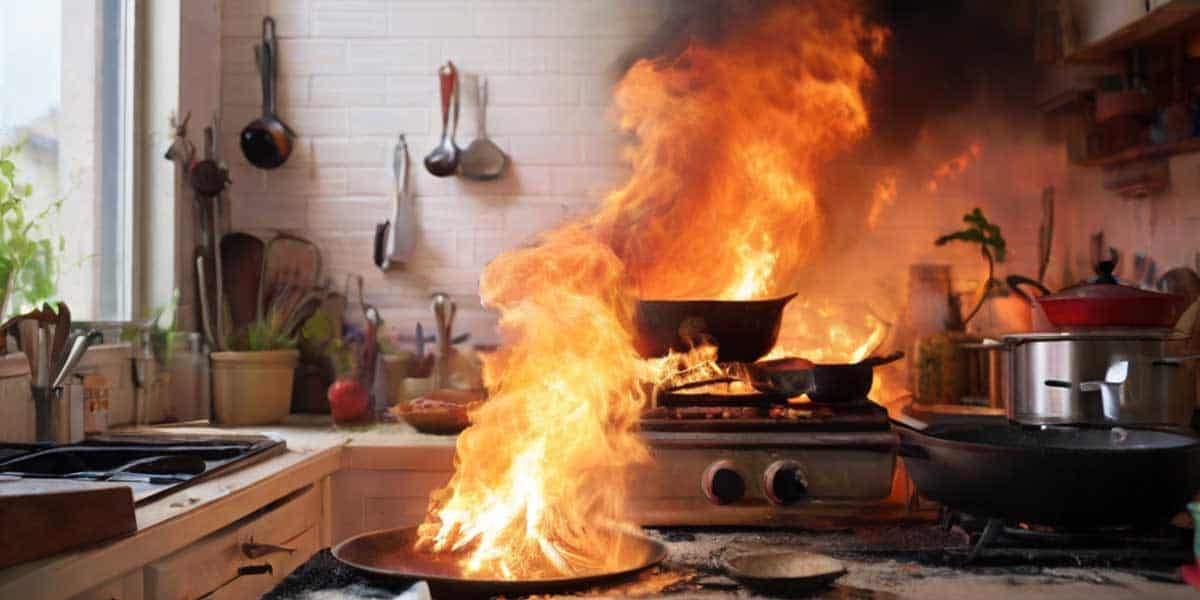 Dream of Fire in Kitchen
