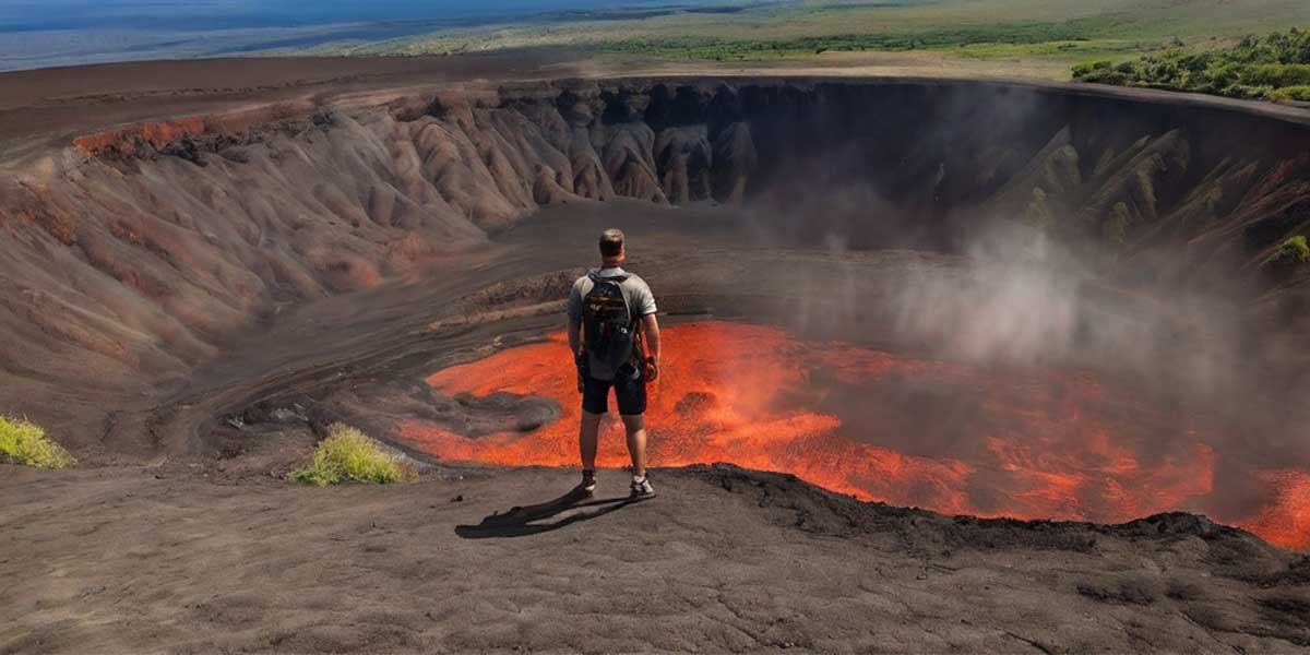 Dream of Standing at the Edge of a Volcano Crater
