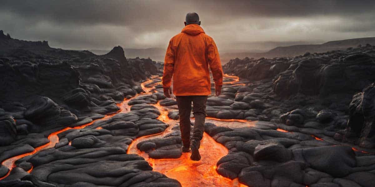 Dream of Walking on Lava